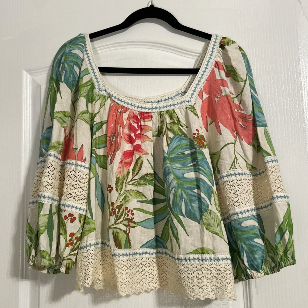 Boho Floral Top - Nicole Miller